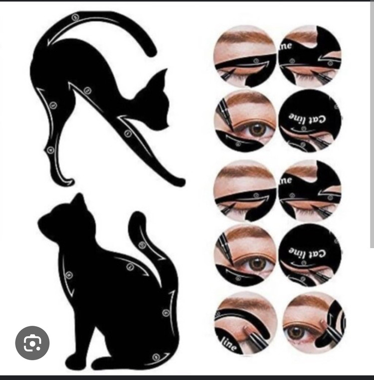 شابلون خط چشم گربه ای Cat line