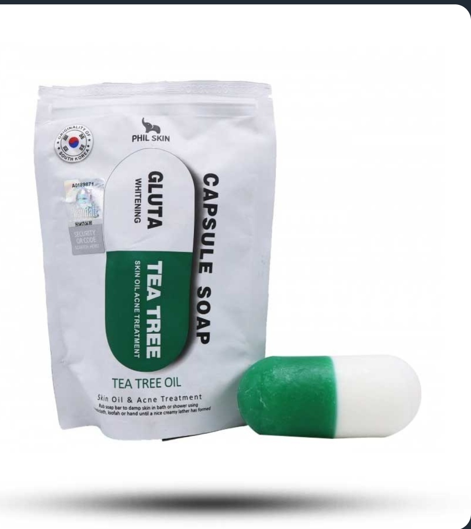صابون کپسولی ضد جوش فیل اسکین مدل گلوتا و چای سبز