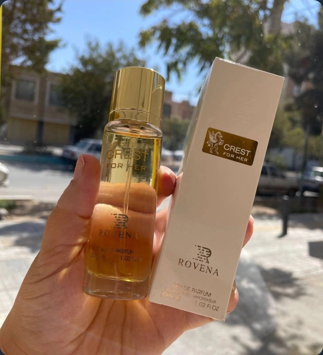 عطر ادوپرفیوم زنانه روونا مدل CREST FOR HER حجم ۳۰ میل خنک